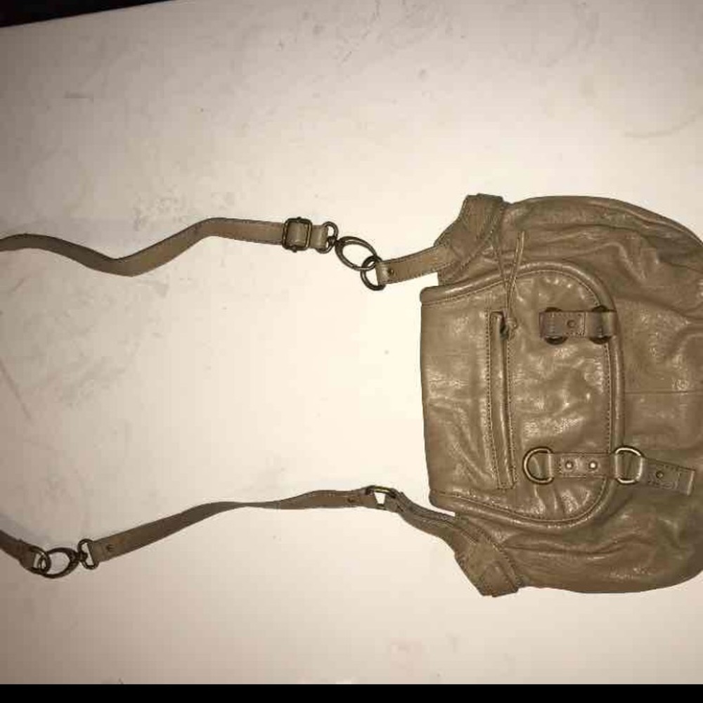 Leather cross body bag