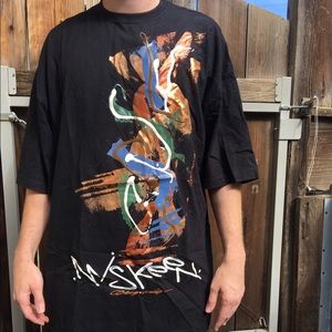 Miskeen Hand Painted Men's VINTAGE Shirt XXL 2XL