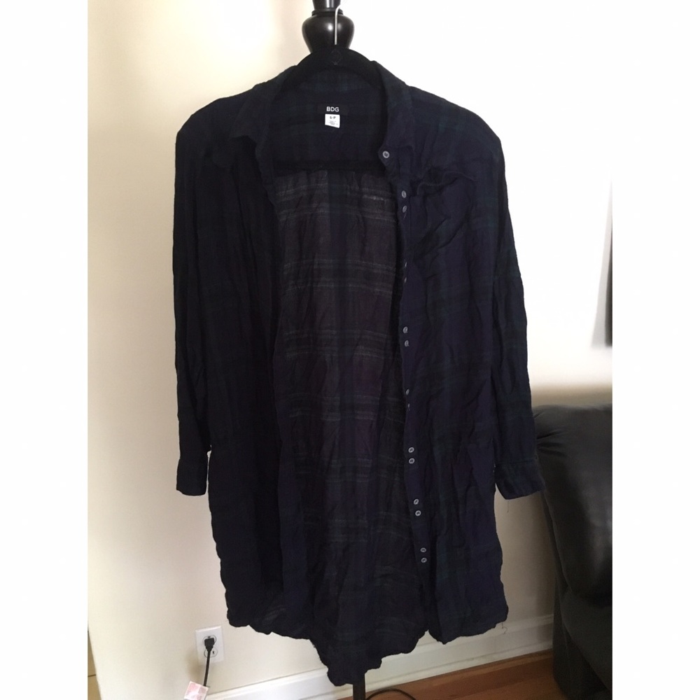 Blue/green/black flannel