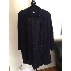 Blue/green/black flannel