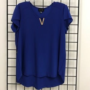 Women's AUW Royal Blue Blouse