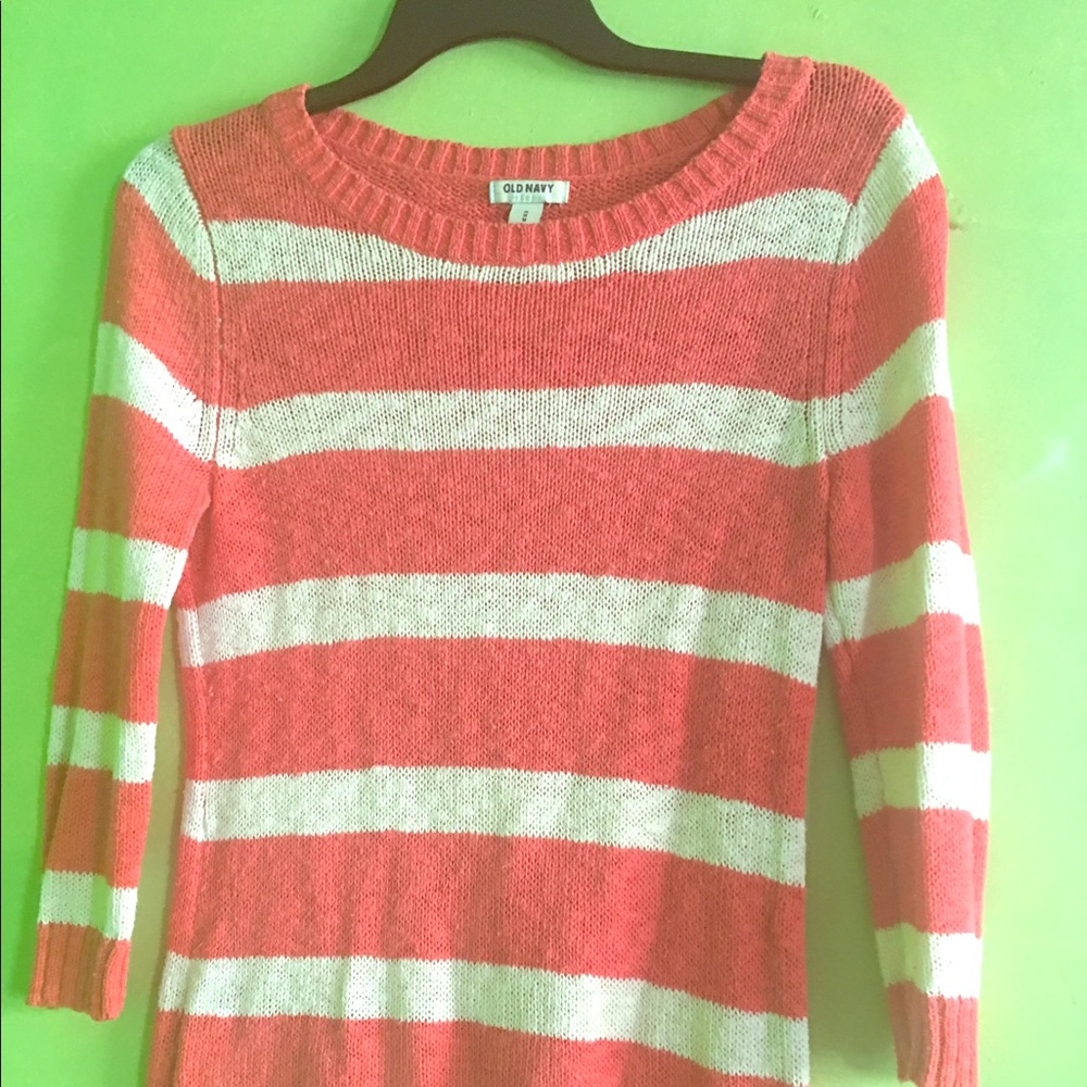 Old Navy Knit Long Sleeve Stripe Shirt