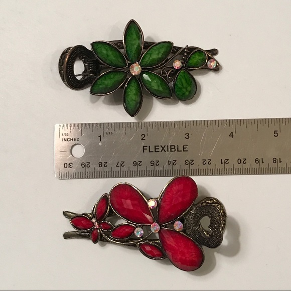 2 Gorgeous Vintage Hair Pins Clips - Picture 3 of 3