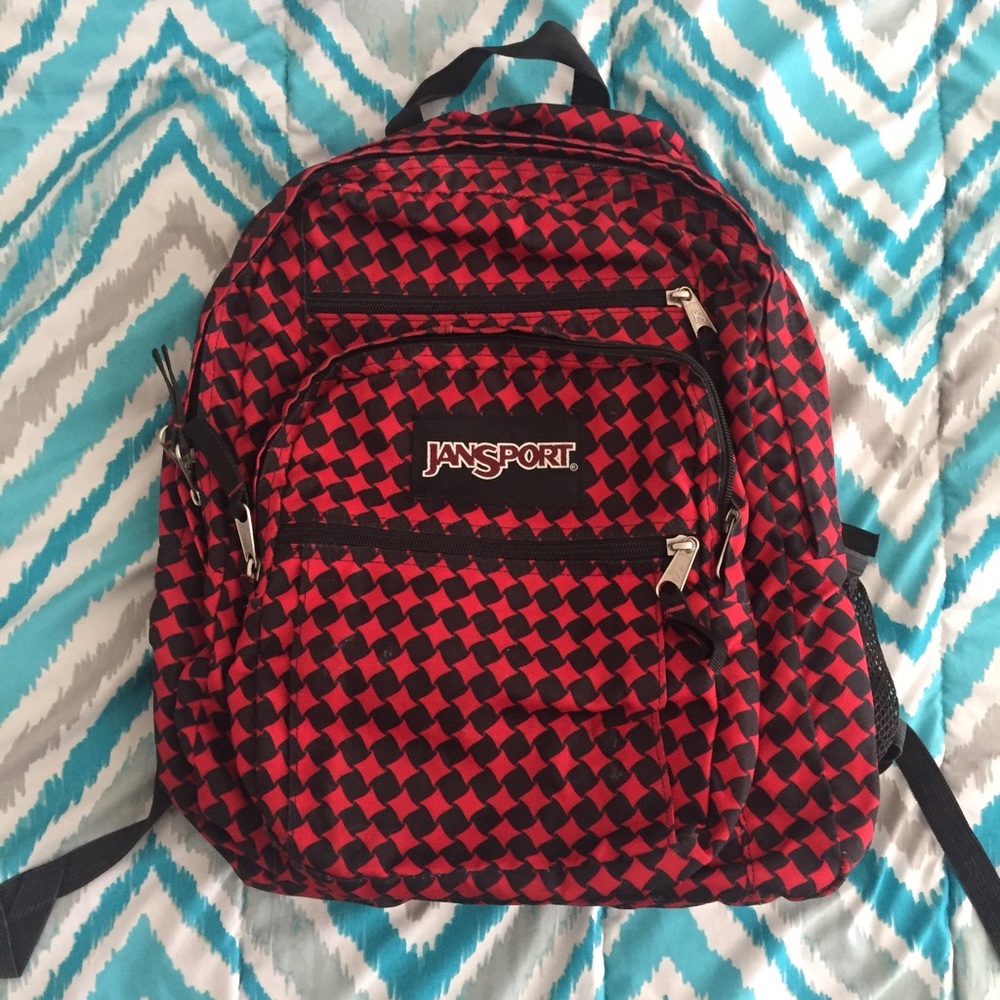 Black and Red Jansport Backpack