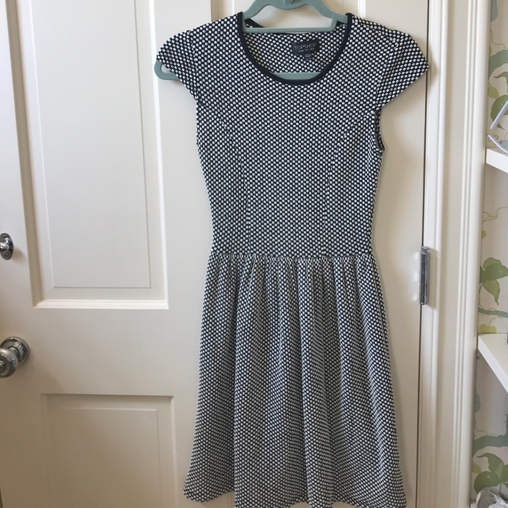 Topshop polka dot dress