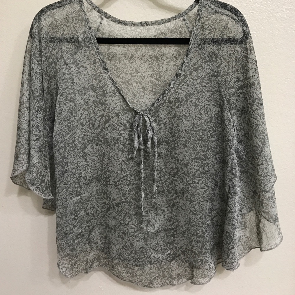 Sheer flowy top
