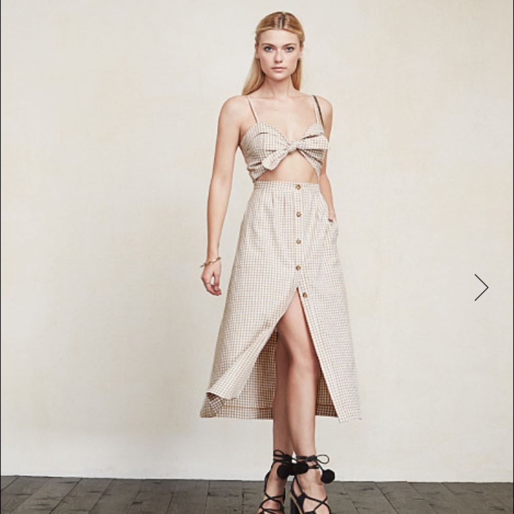 SEND ME OFFERS! Reformation Riley dress in gingham