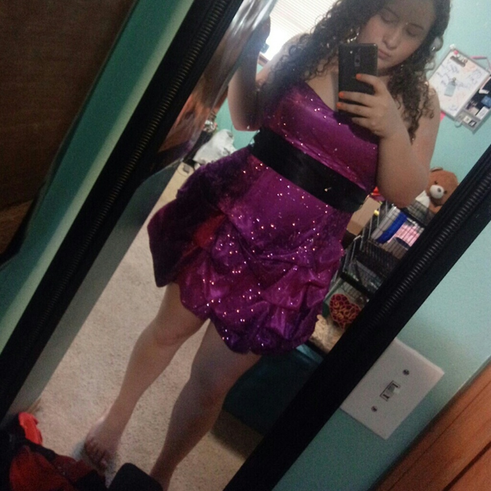 Galaxy glitter prom/homecoming dress