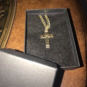 James Avery gold cross necklace
