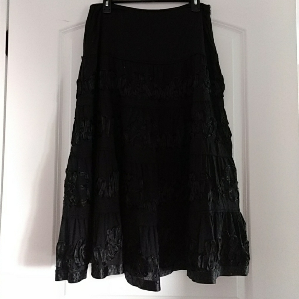 Ruby rd. Broom stick skirt with ribbon detail.