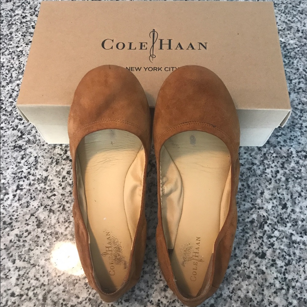 Manhattan Ballet Flats - Camello Suede