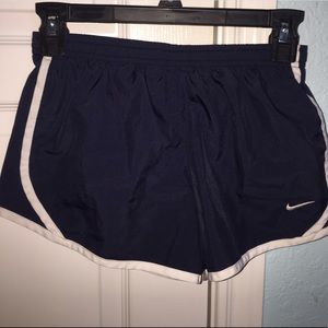 navy nike running shorts