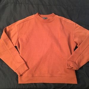 Burnt Orange Round Neckline Sweatshirt
