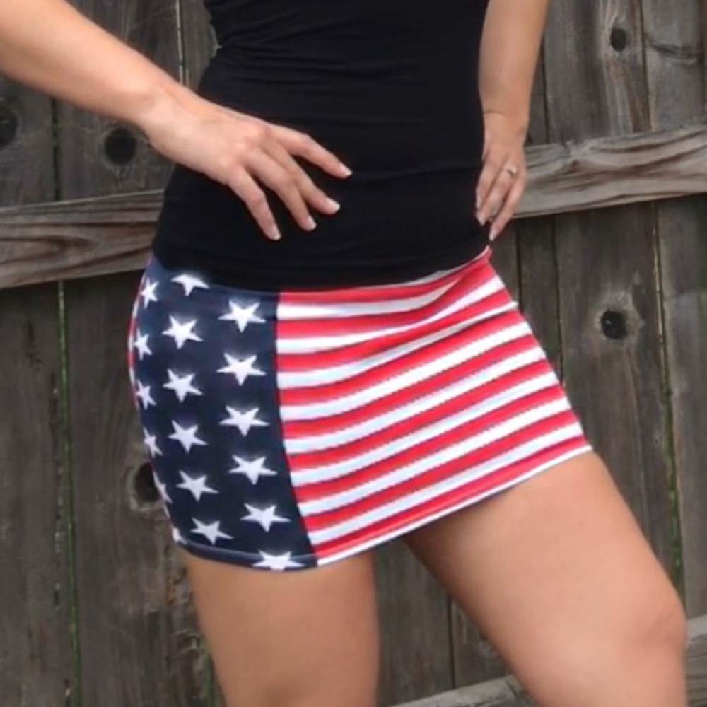 Merica! Flag skirt perfect for 4th of July!