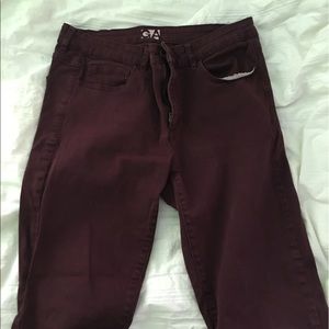 Garage Maroon Jeggings