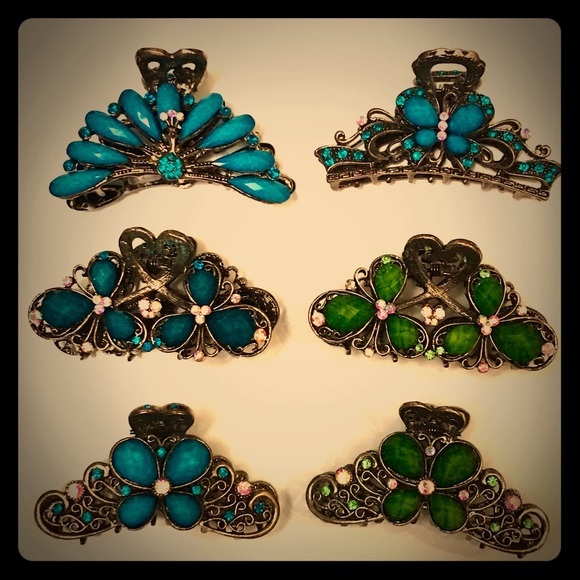 Vintage Jaw Hair Clips - Picture 2 of 3
