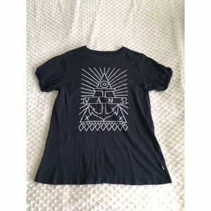 Black Vans graphic tee