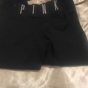 Pink VS nylon leggings