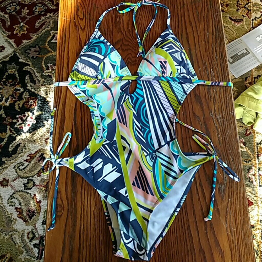 Funky one piece swim suit