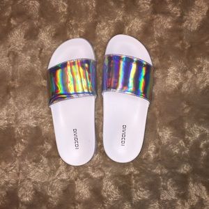 H&M Holographic Slides