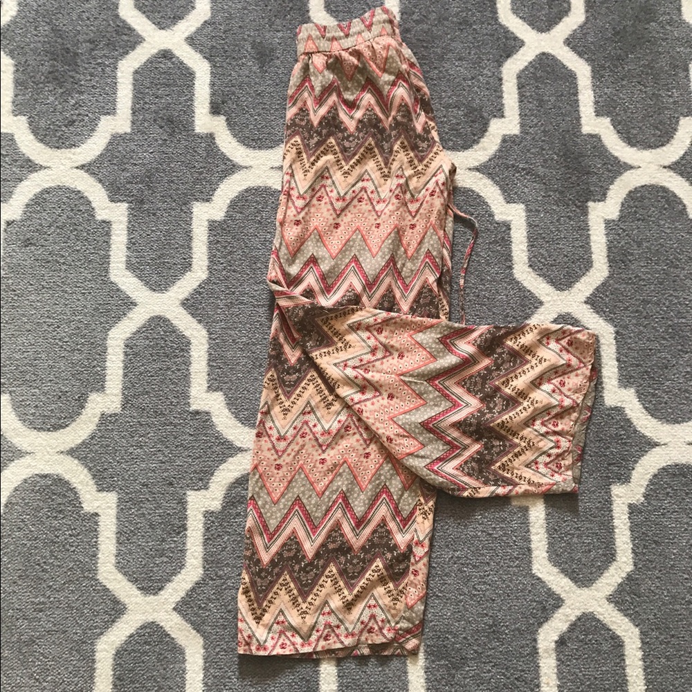 Bohemian Chevron Draw String Pants