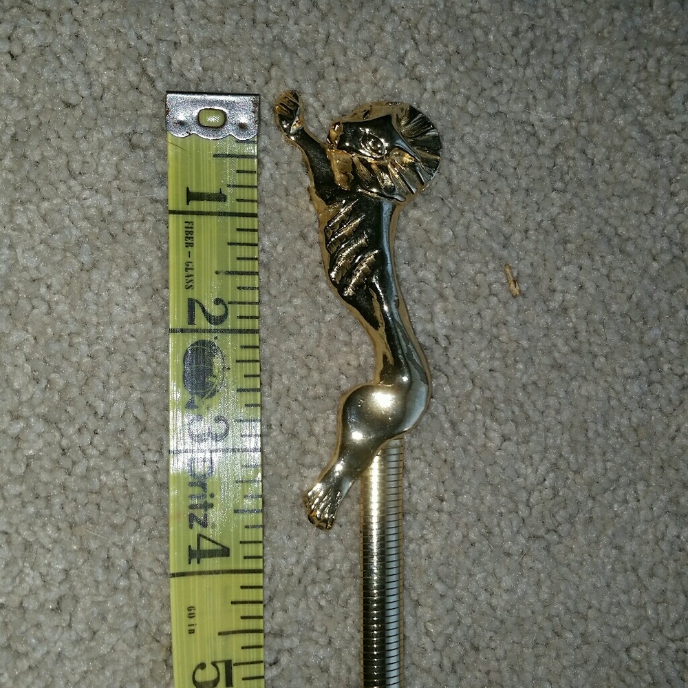 Lion metal belt.  Stretchy.