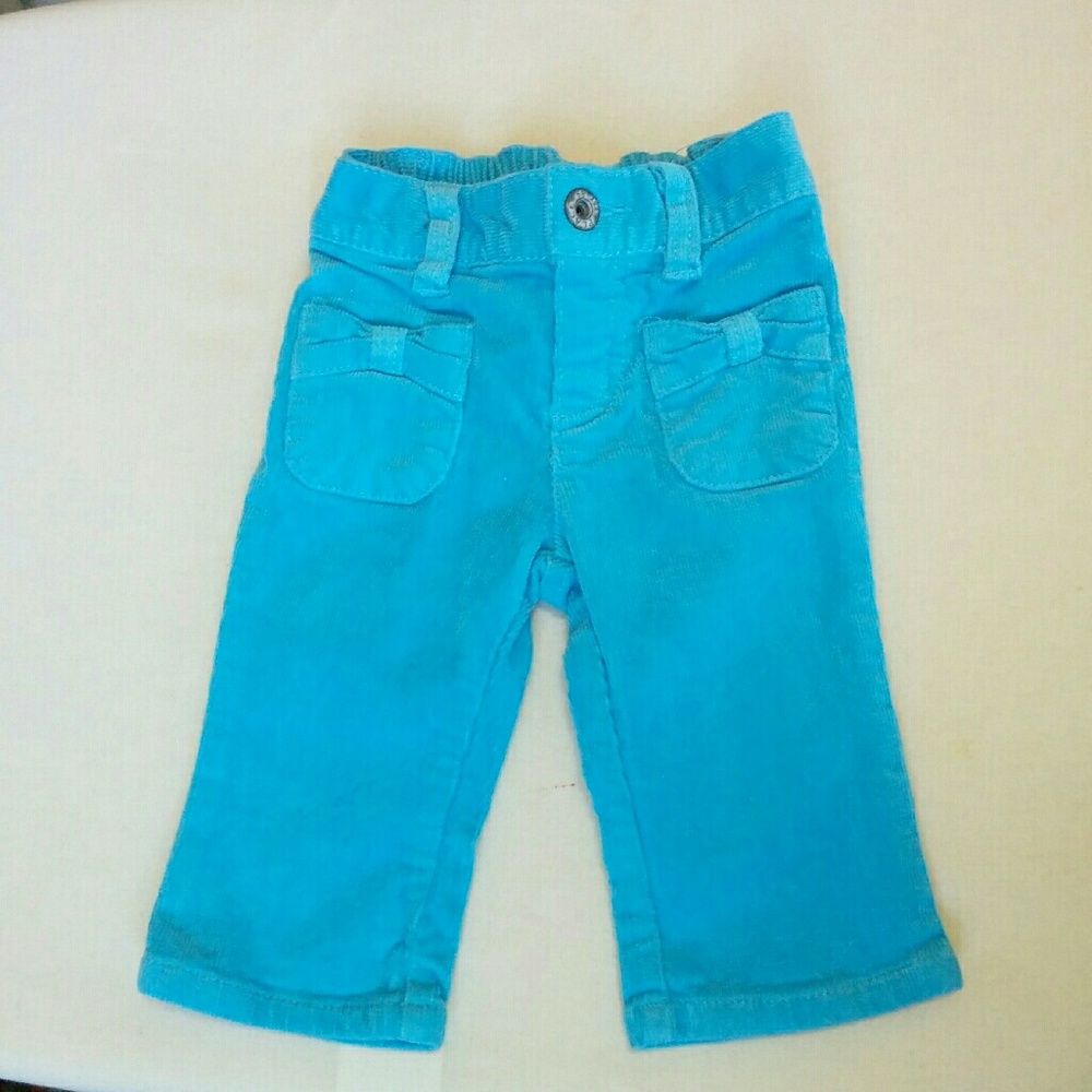 aqua blue pants for baby girl 6-9 mths