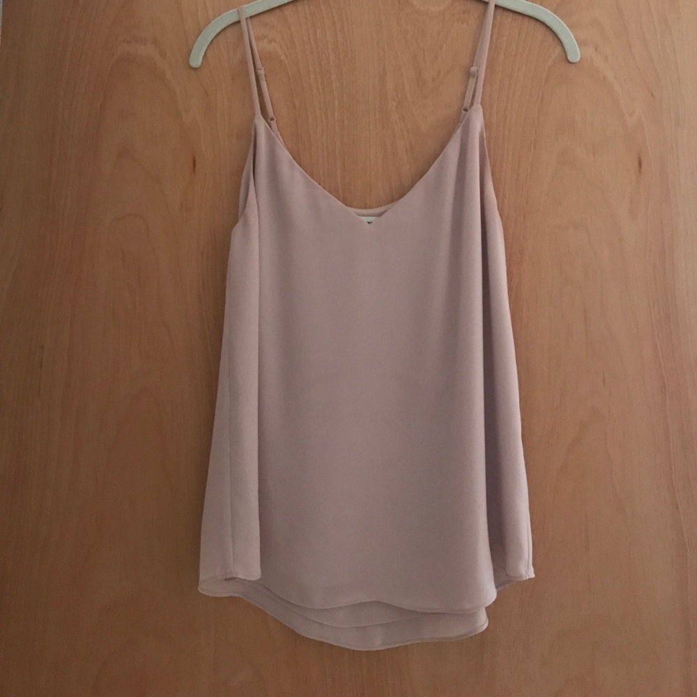Aritzia Blush Color Poly Tank
