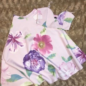 Boohoo Floral Skirt Set