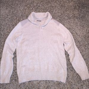 Grey Cowl neck men's sweater, Medium
