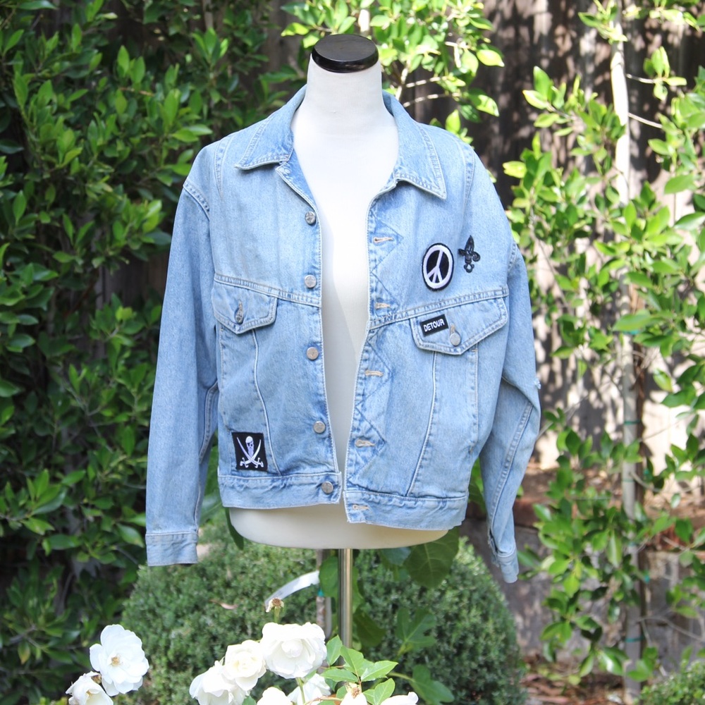 Black and White Jean Jacket