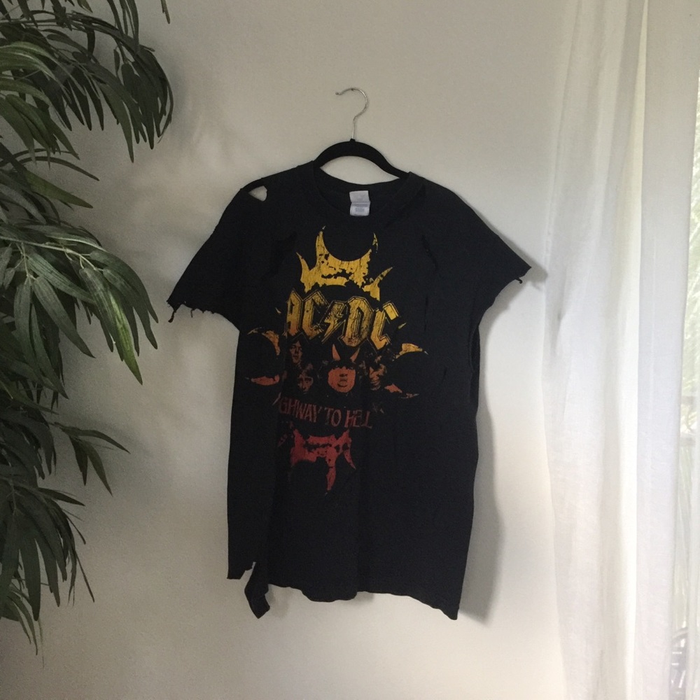 Vintage cut up band tee