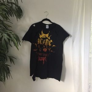 Vintage cut up band tee