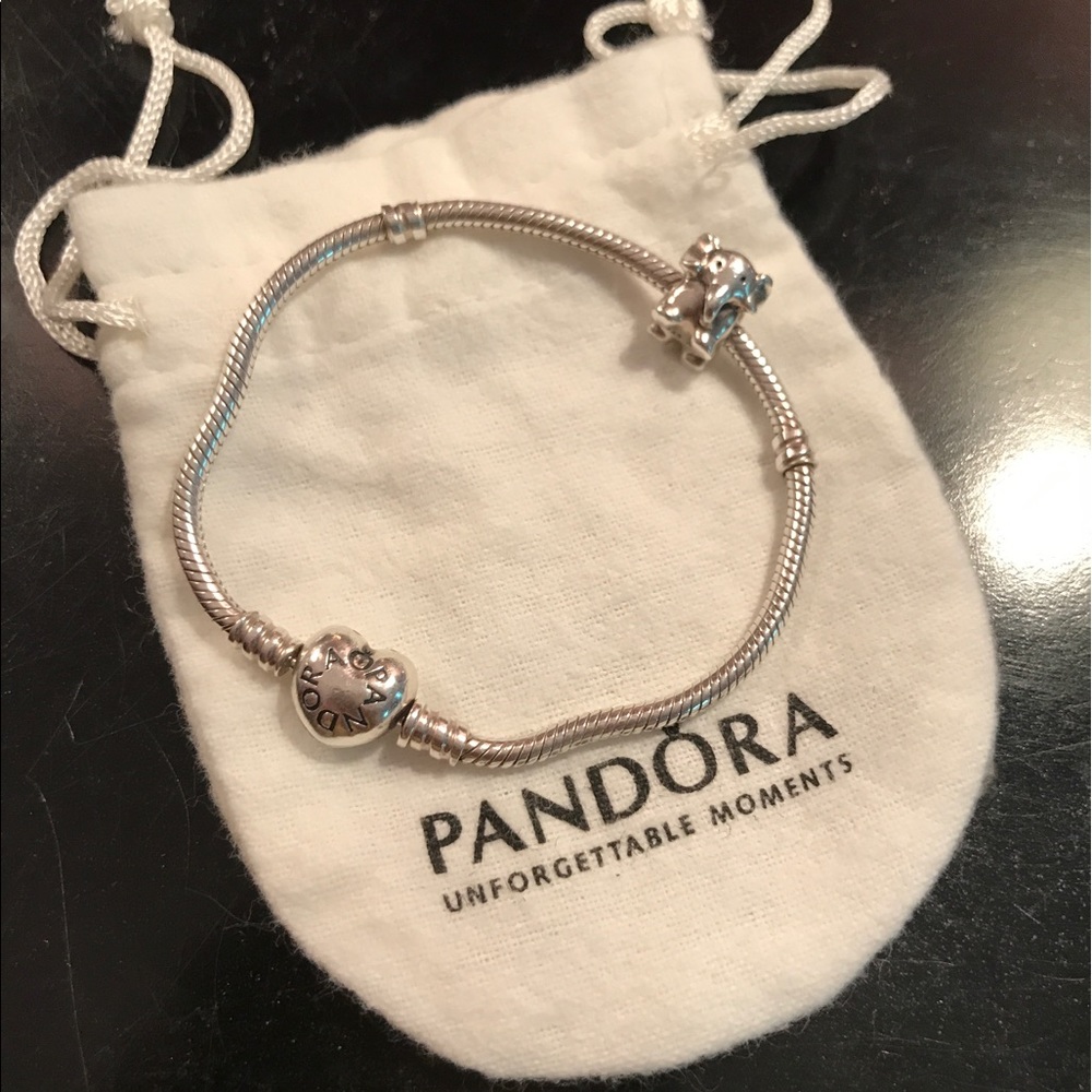 Pandora bracelet with charm