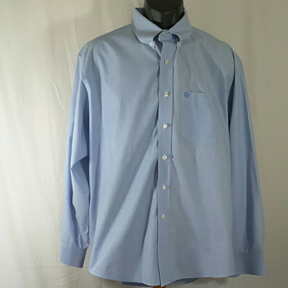 IZOD XL Blue Long Sleeved Shirt