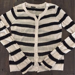 Adorable Express Black & Ivory Cardigan