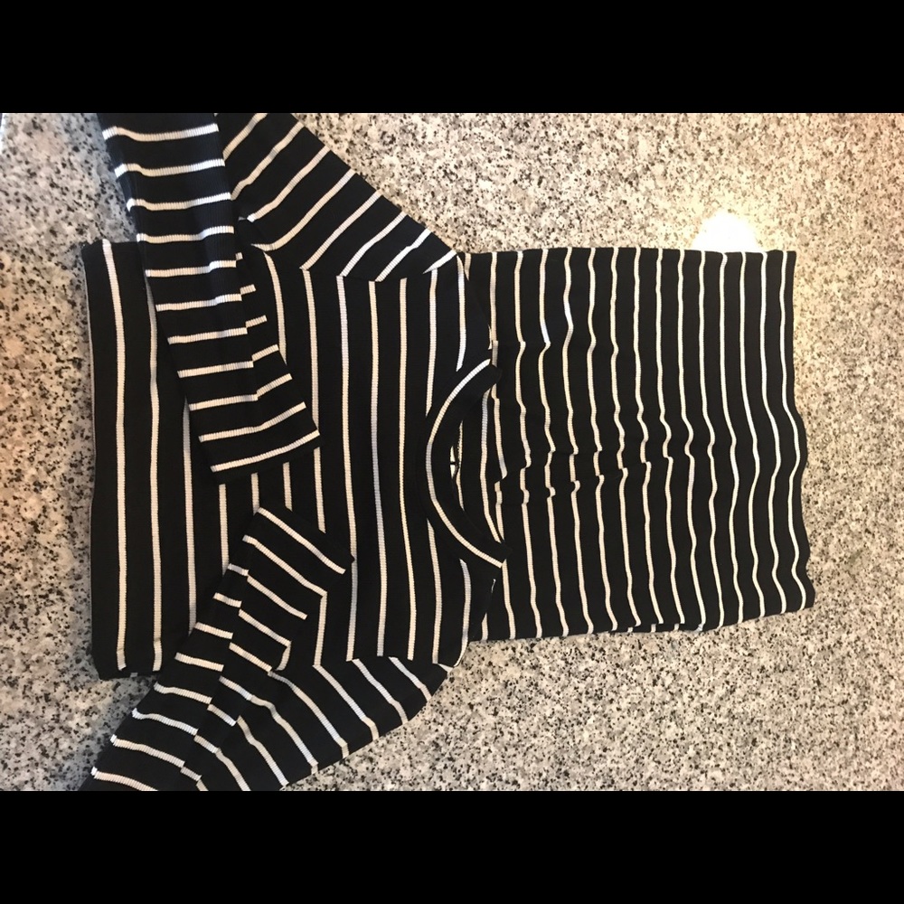 Striped Fitted Midi Dress