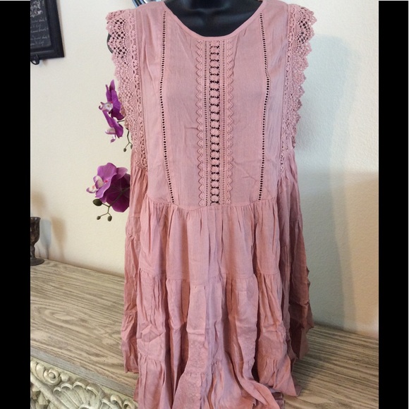 Dusty Rose Dress - Picture 2 of 5
