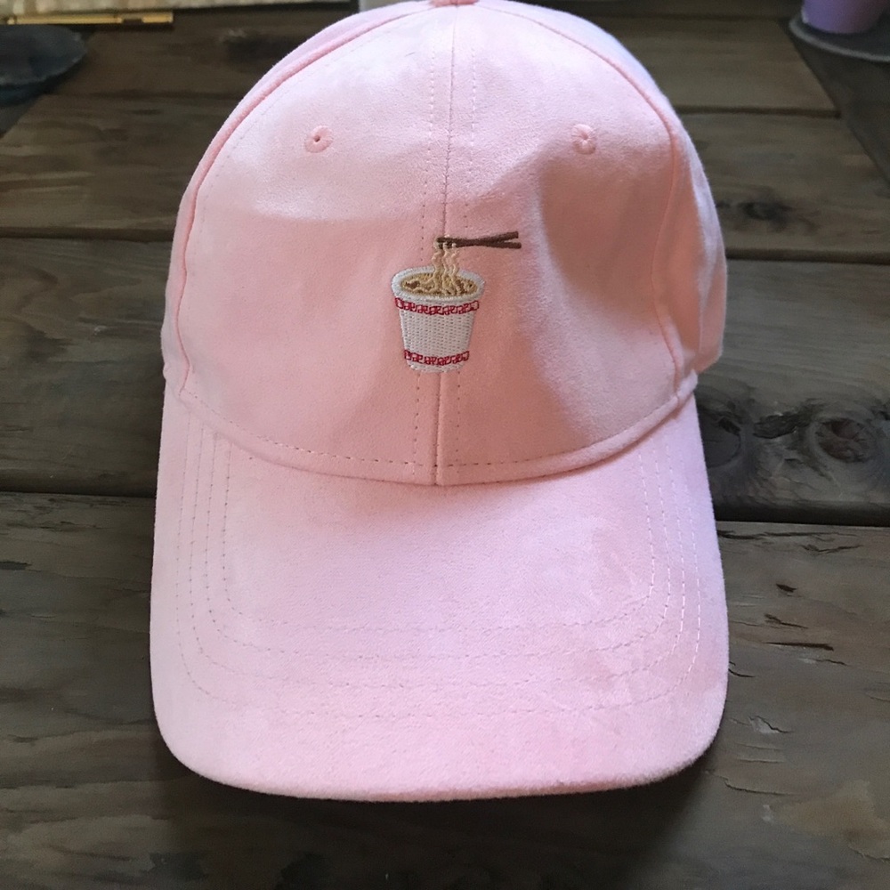 Pink Ramen velvet hat