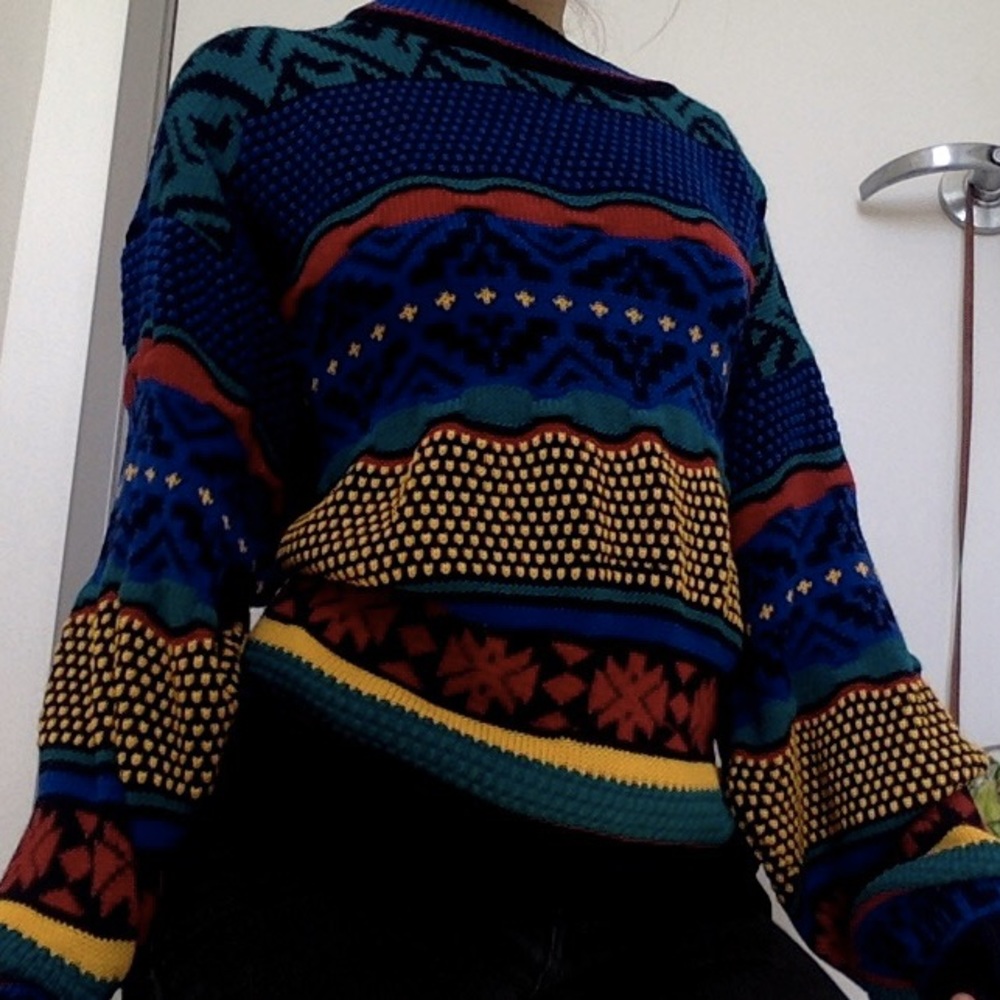 VINTAGE 90's oversized X-Large (XL) Sweater Thrift