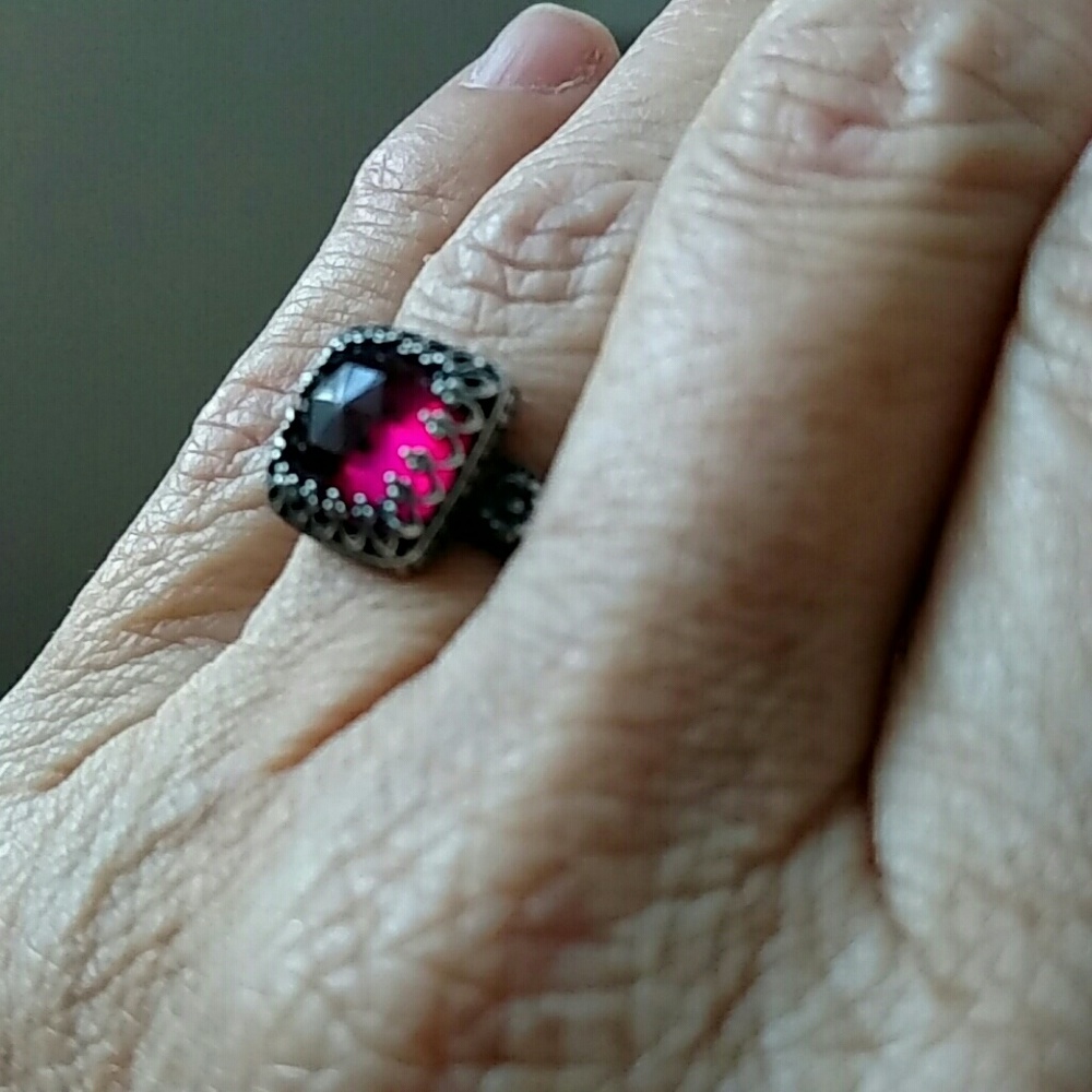 Artisan Sterling Silver ring, oxidized band