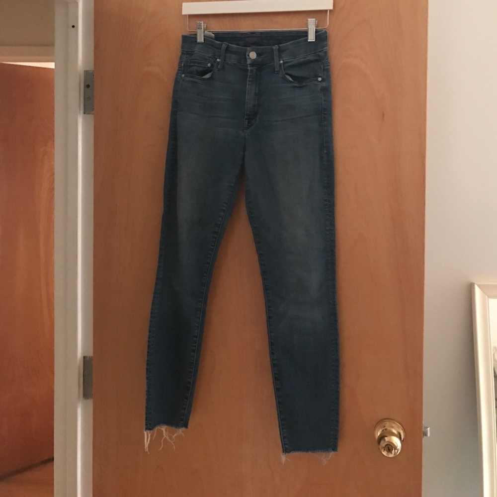 Mother Looker Ankle Fray Jeans