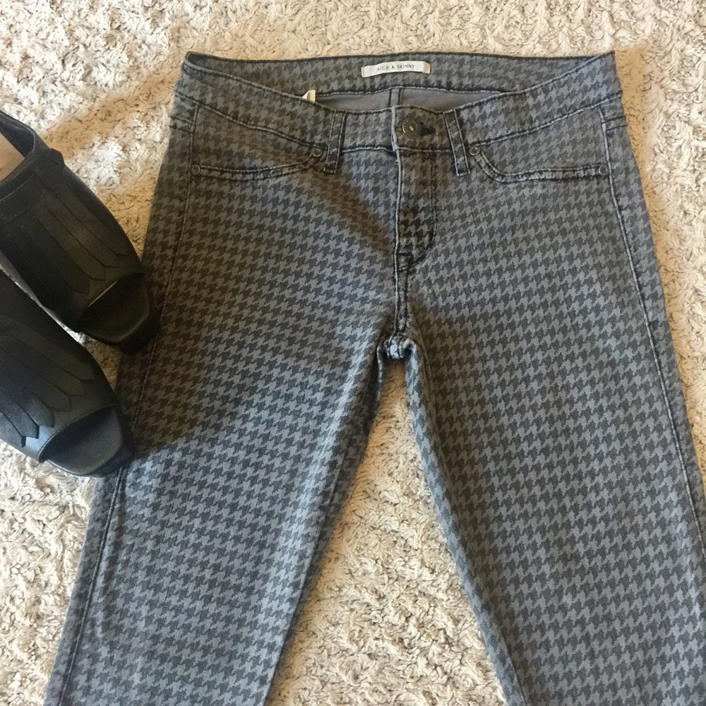 Rich & Skinny Houndstooth Jeans