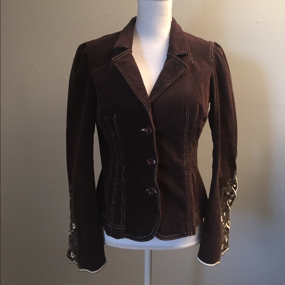 bebe western corduroy jacket