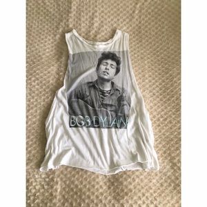 Brandy Melville "Bob Dylan" muscle tee
