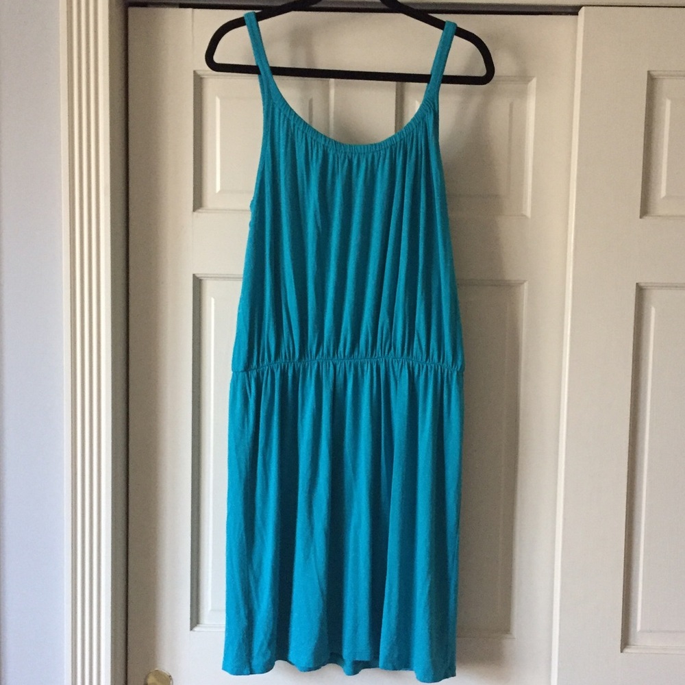 LOFT Ruched Neck Tank Summer Dress