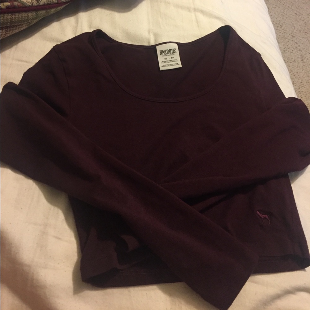 Maroon crop top