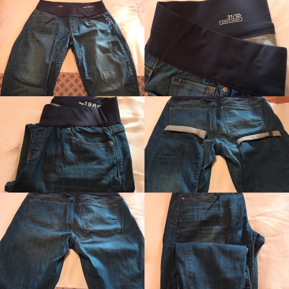 Gap Maternity Always Skinny Medium wash. Size 12r