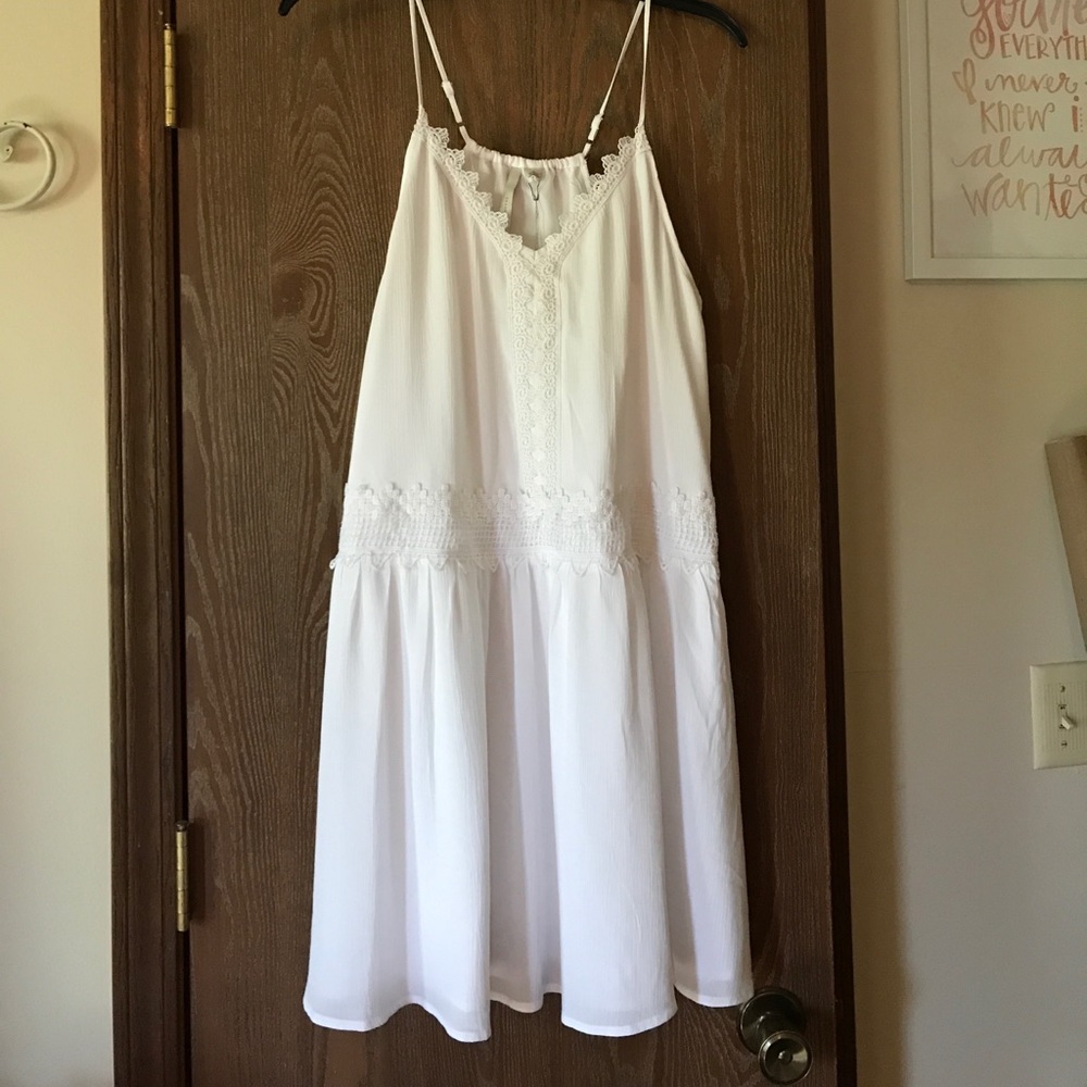 Drop waist lace dress