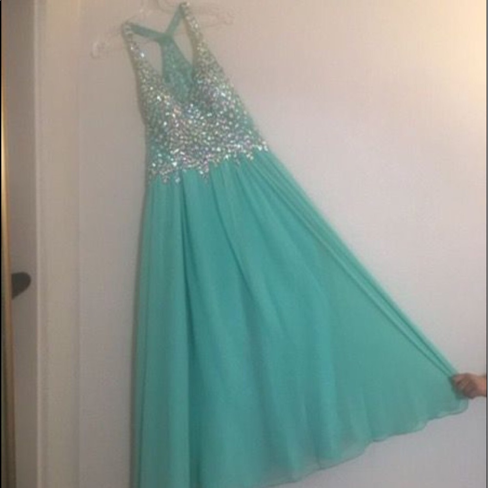 Beautiful Aqua special event dress